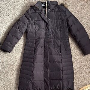 Calvin Klein Black Quilted Puffer Coat with High Neck